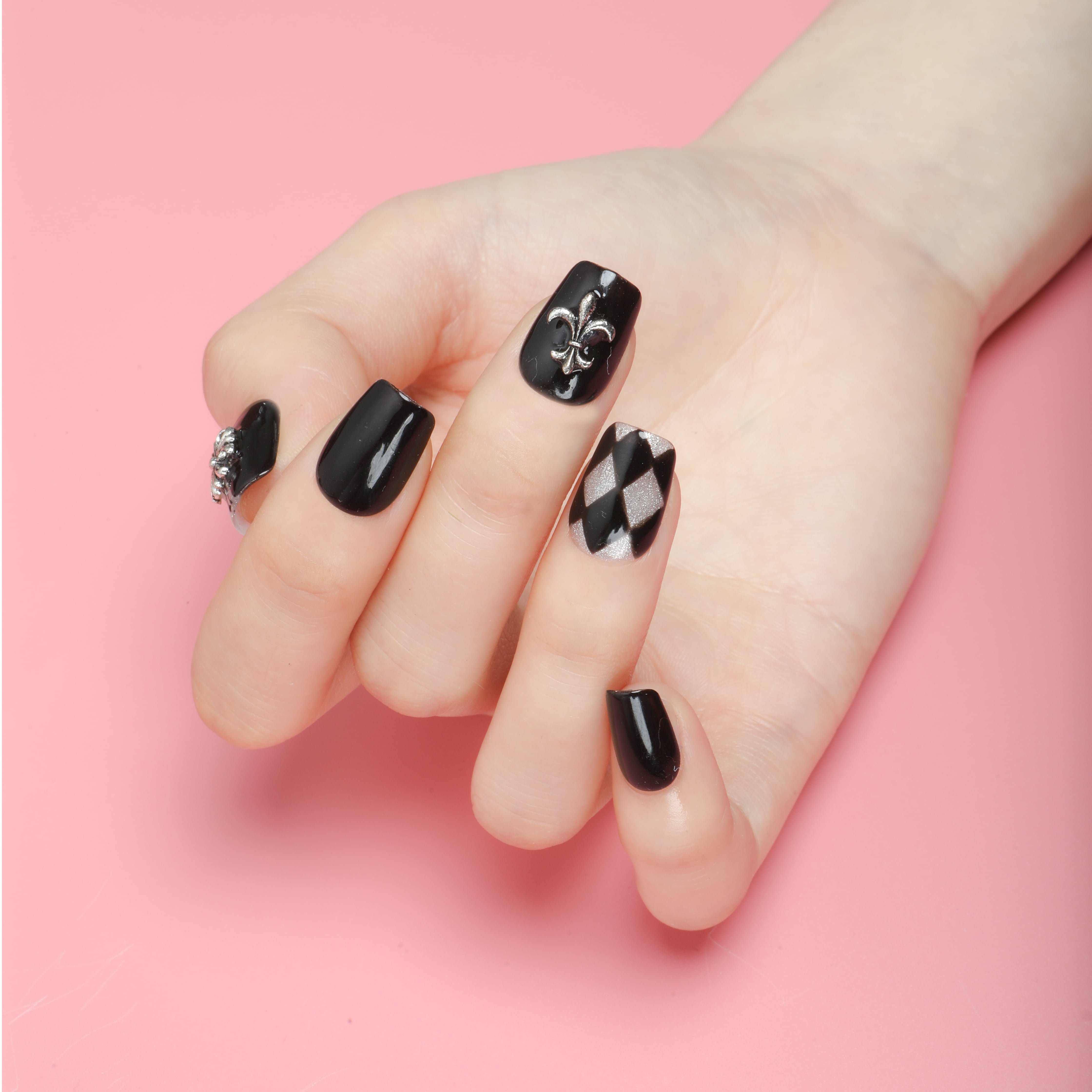 Majestic Onyx Handmade Press On Nails