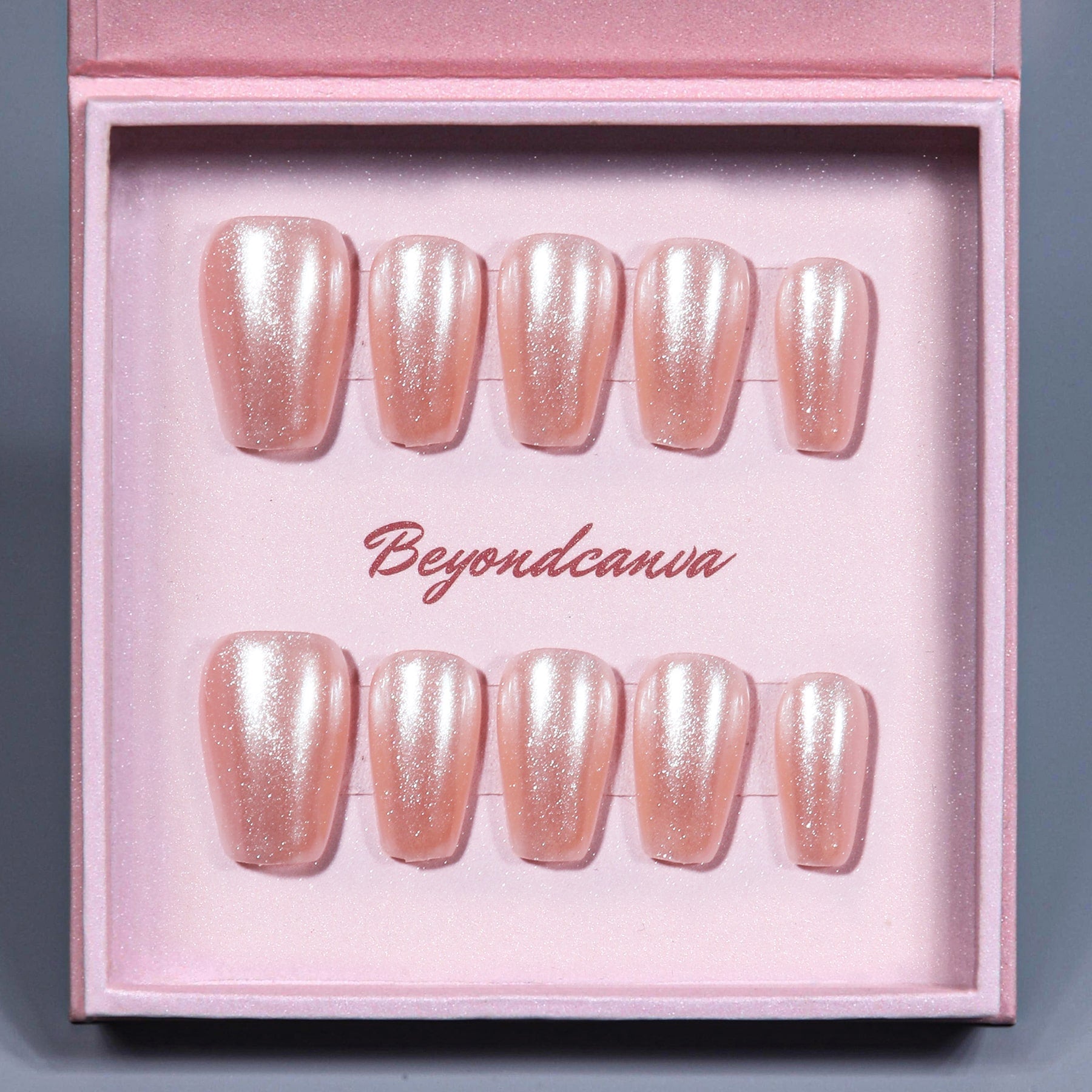 Peach Glow Handmade Press On Nails