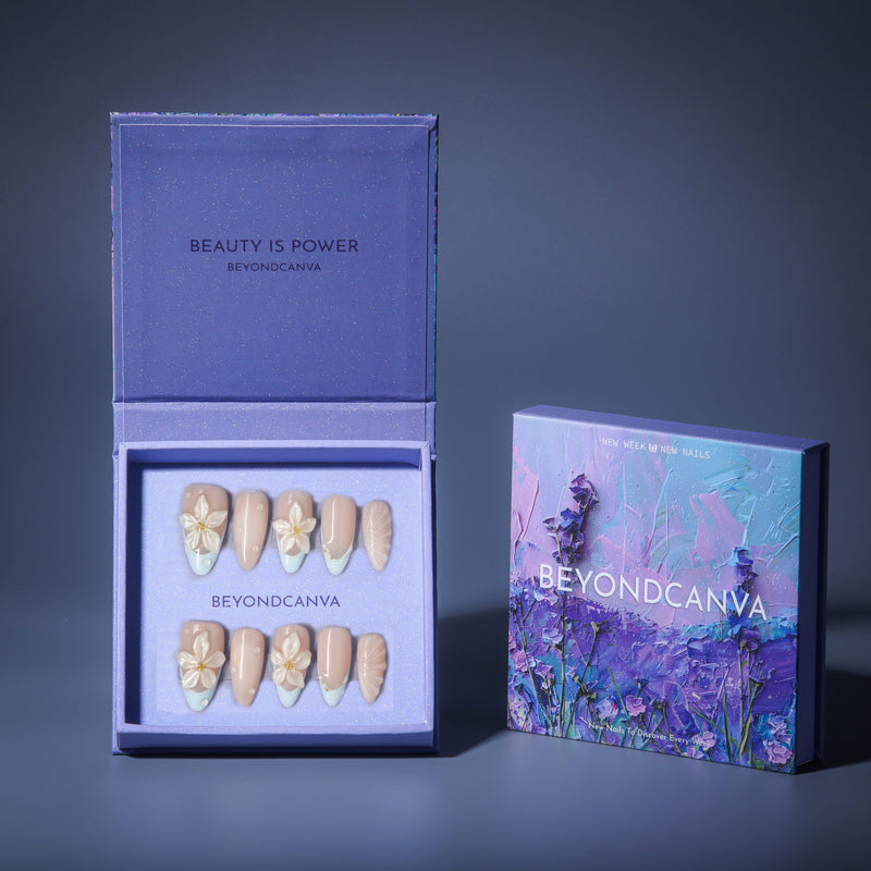 Eternal Bloom Handmade Press On Nails