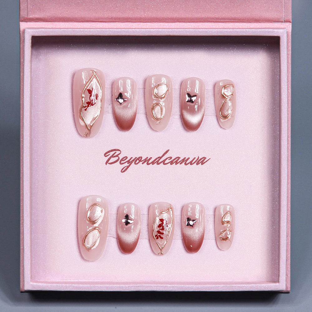 Petal Whisper Handmade Press On Nails