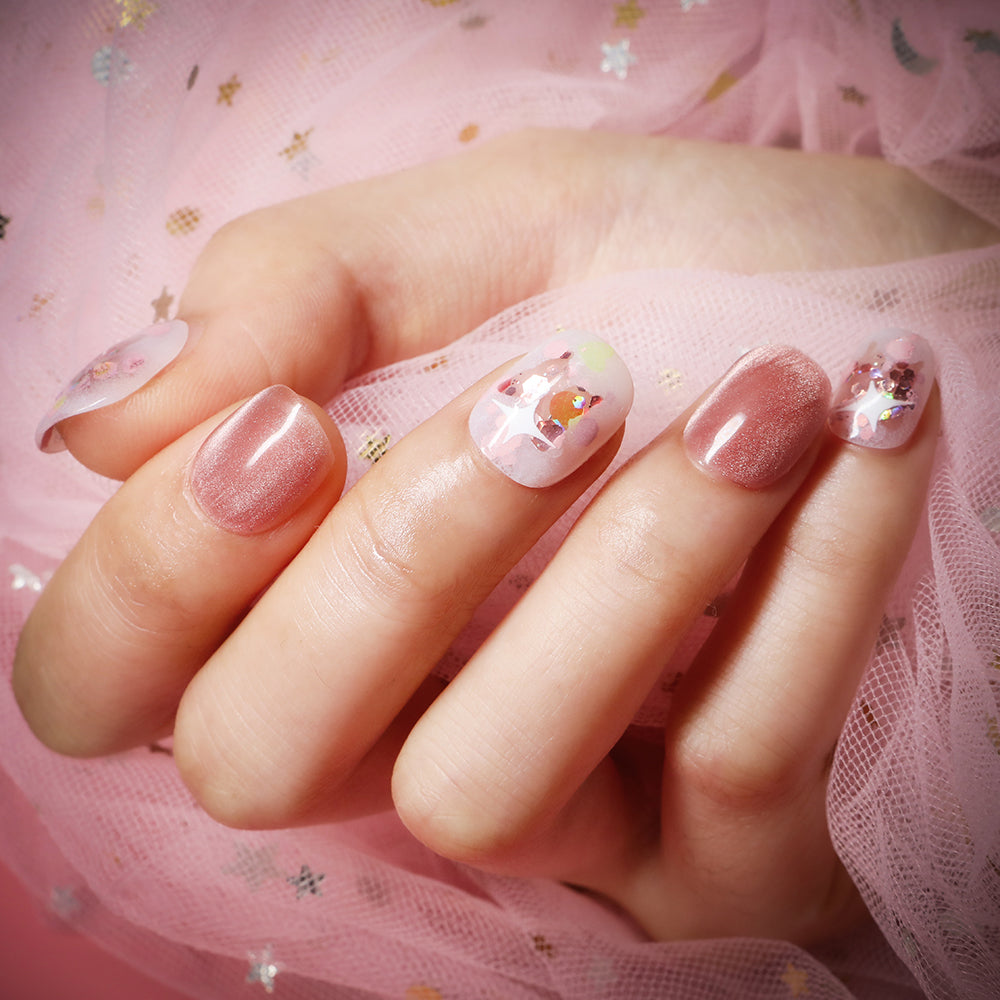 Pop Star Pink Handmade Press On Nails