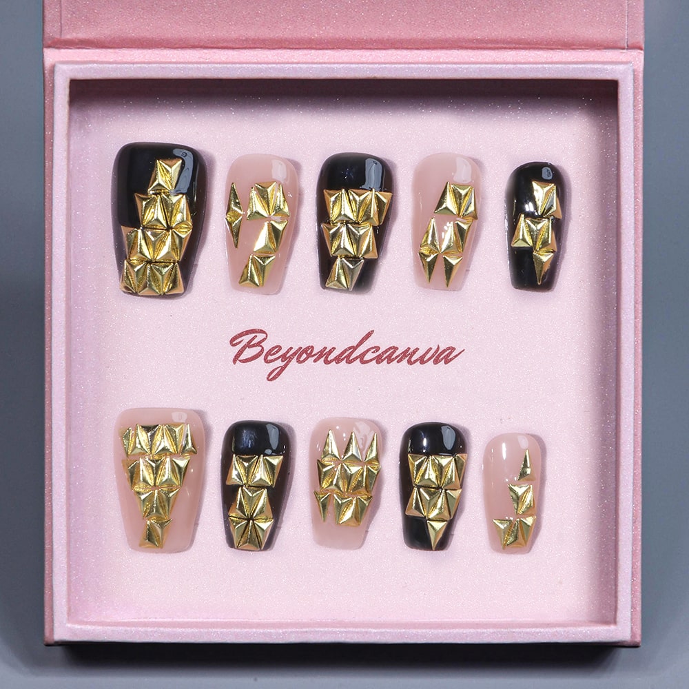 Gilded Edge Handmade Press On Nails