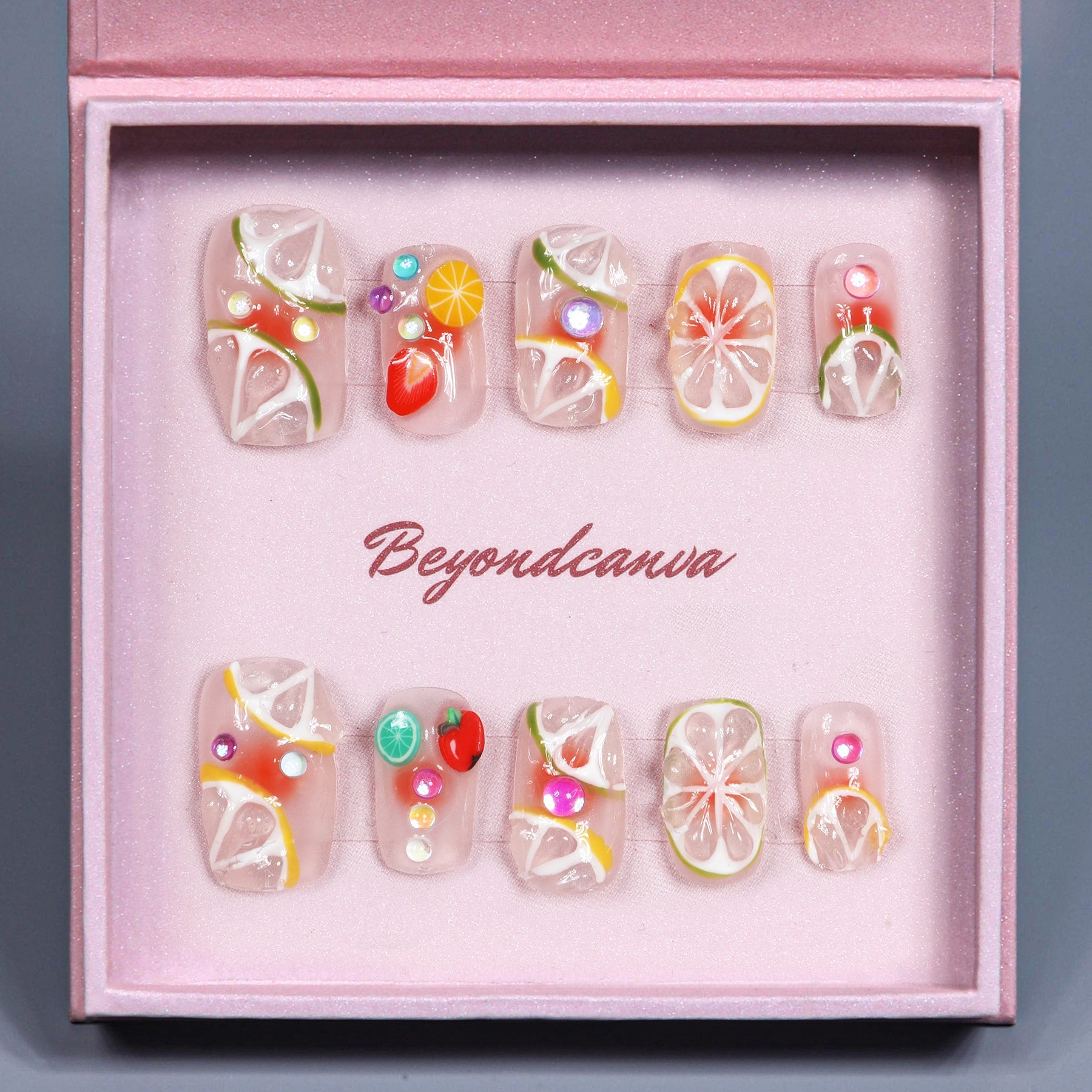 Fruity Fiesta Handmade Press On Nails