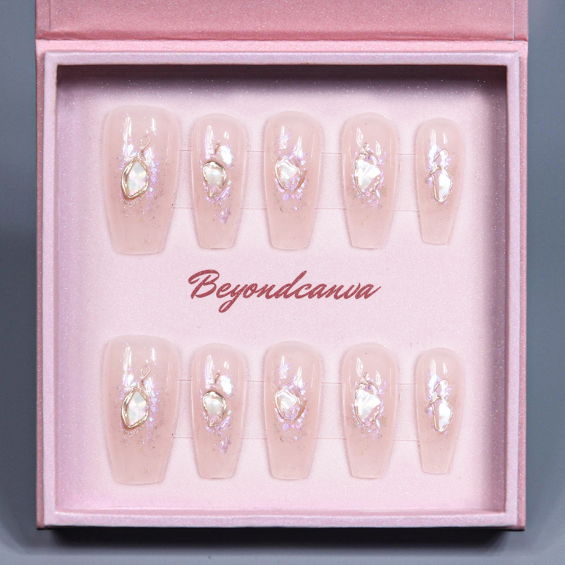 Rosy Radiance Handmade Press On Nails