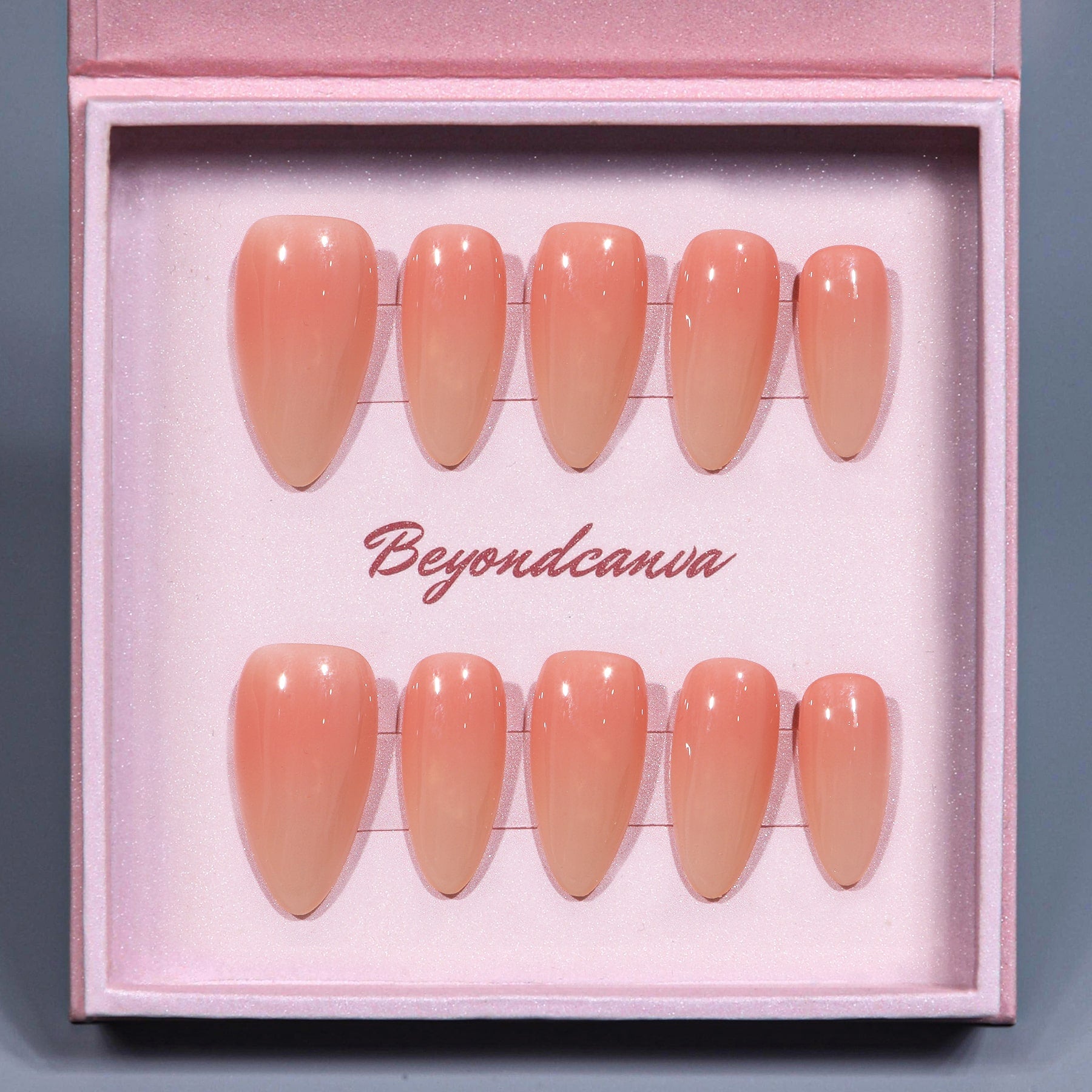 Peachy Nude Handmade Press On Nails