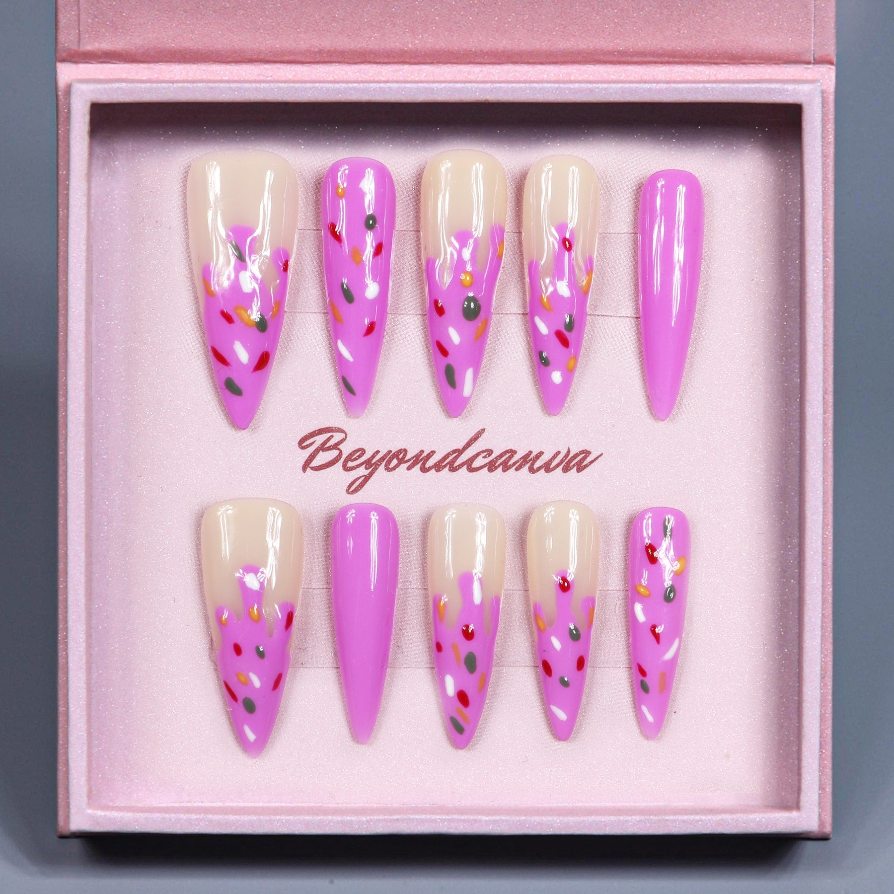 Candy Sprinkles Handmade Press On Nails