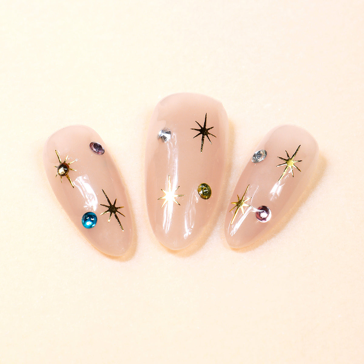 Starlit Gems Handmade Press On Nails