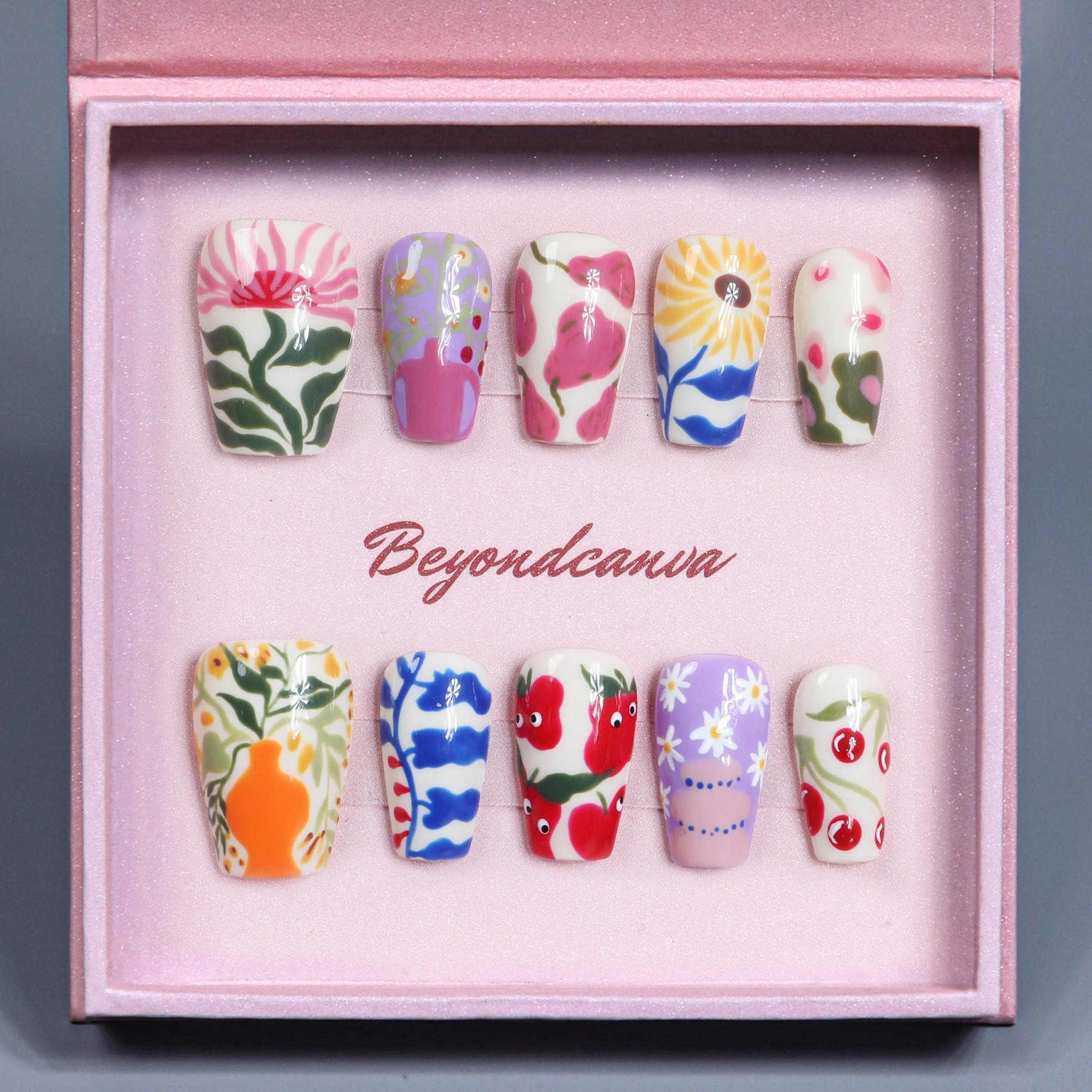 Fruit Garden Handmade Press On Nails