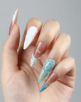 Waves of Aether Handmade Press On Nails