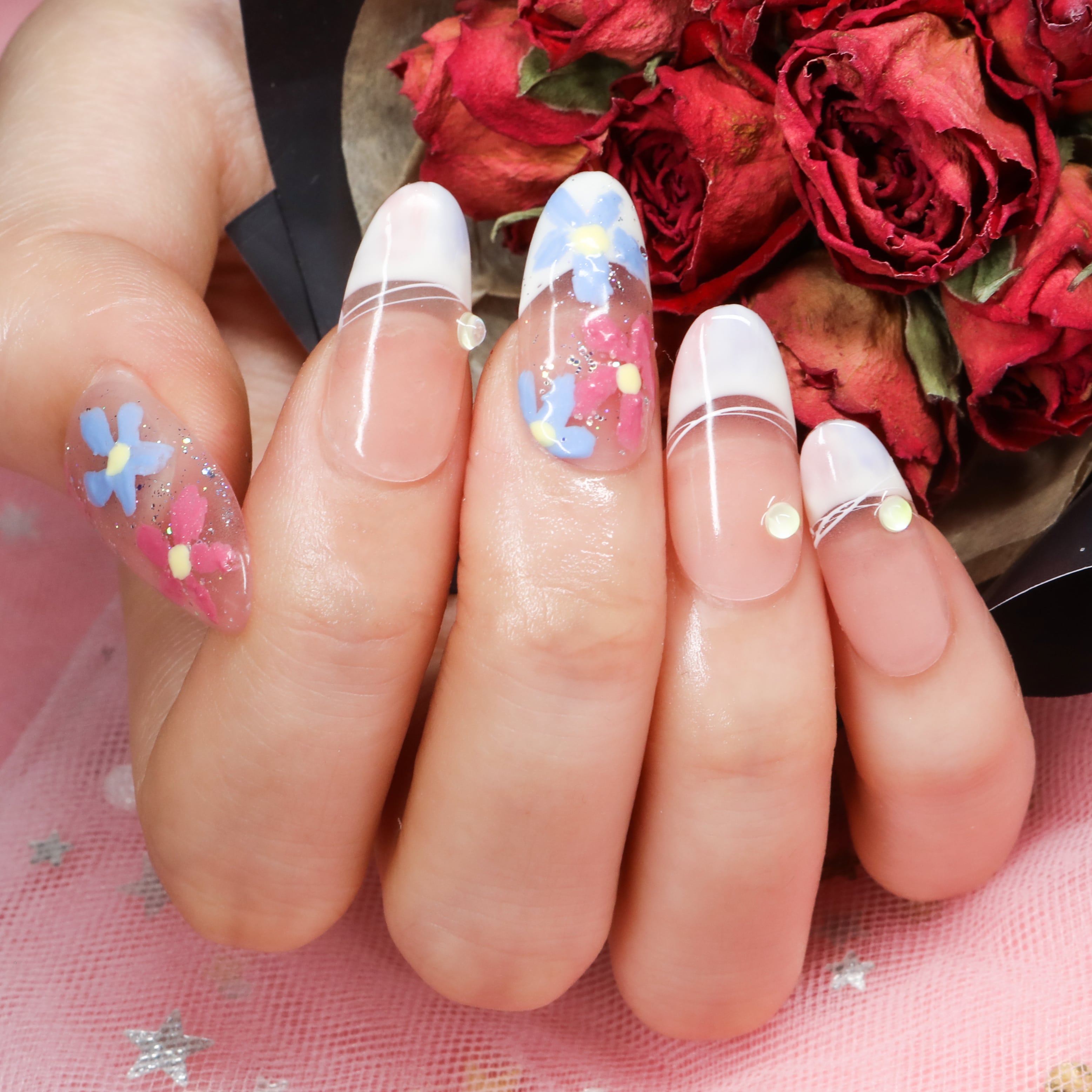 Blooming Radiance Handmade Press On Nails