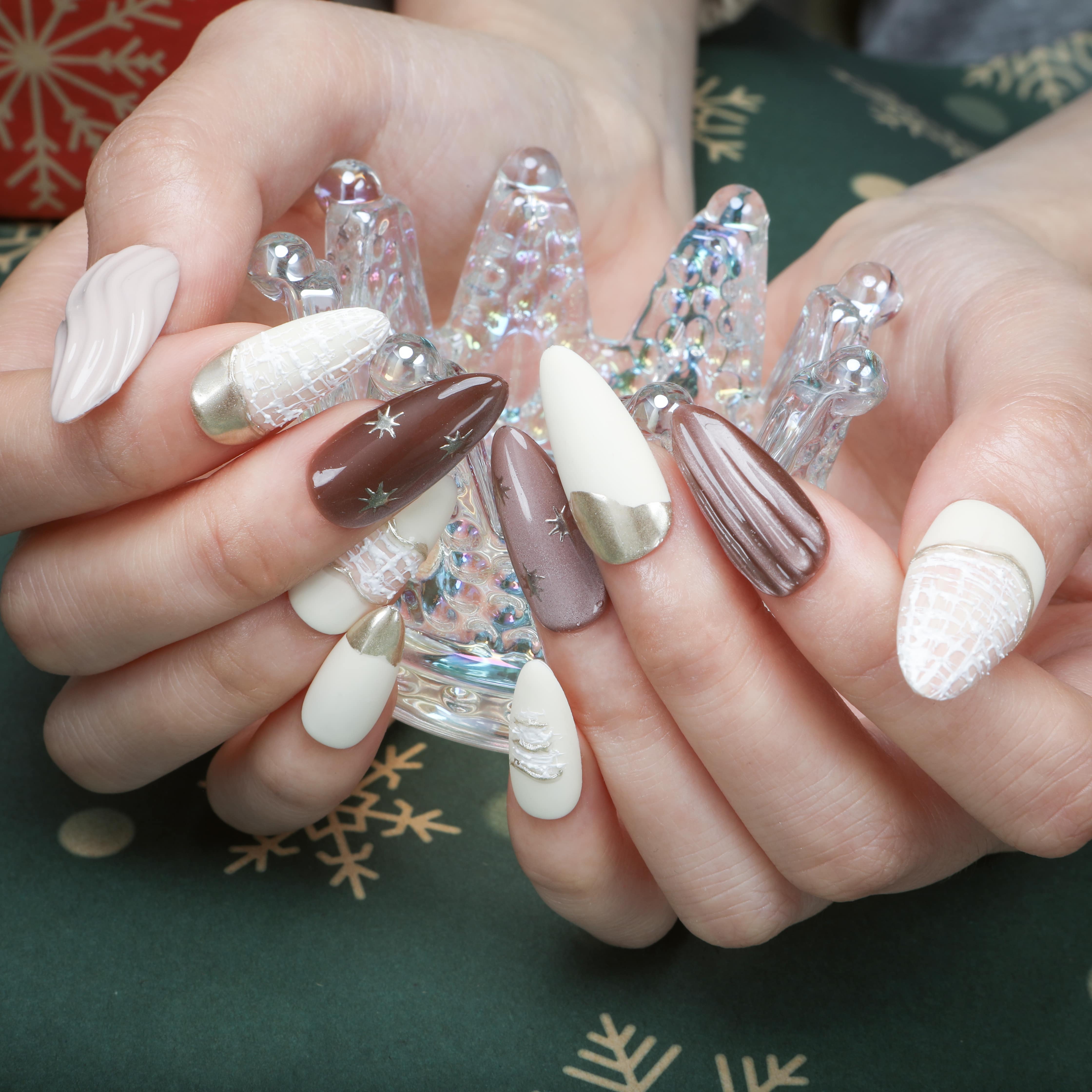 Cozy Elegance Handmade Press On Nails