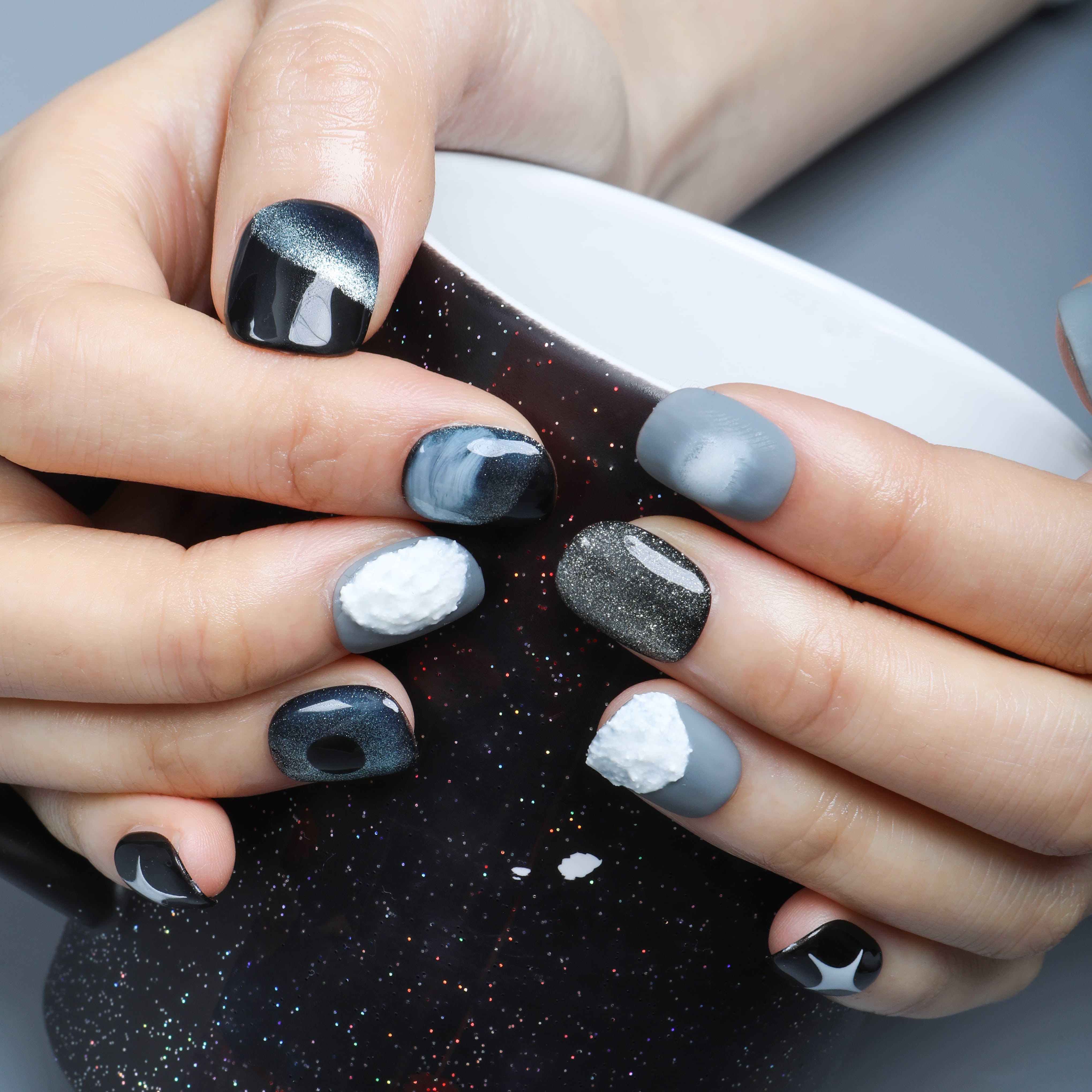 Lunar Glow Handmade Press On Nails