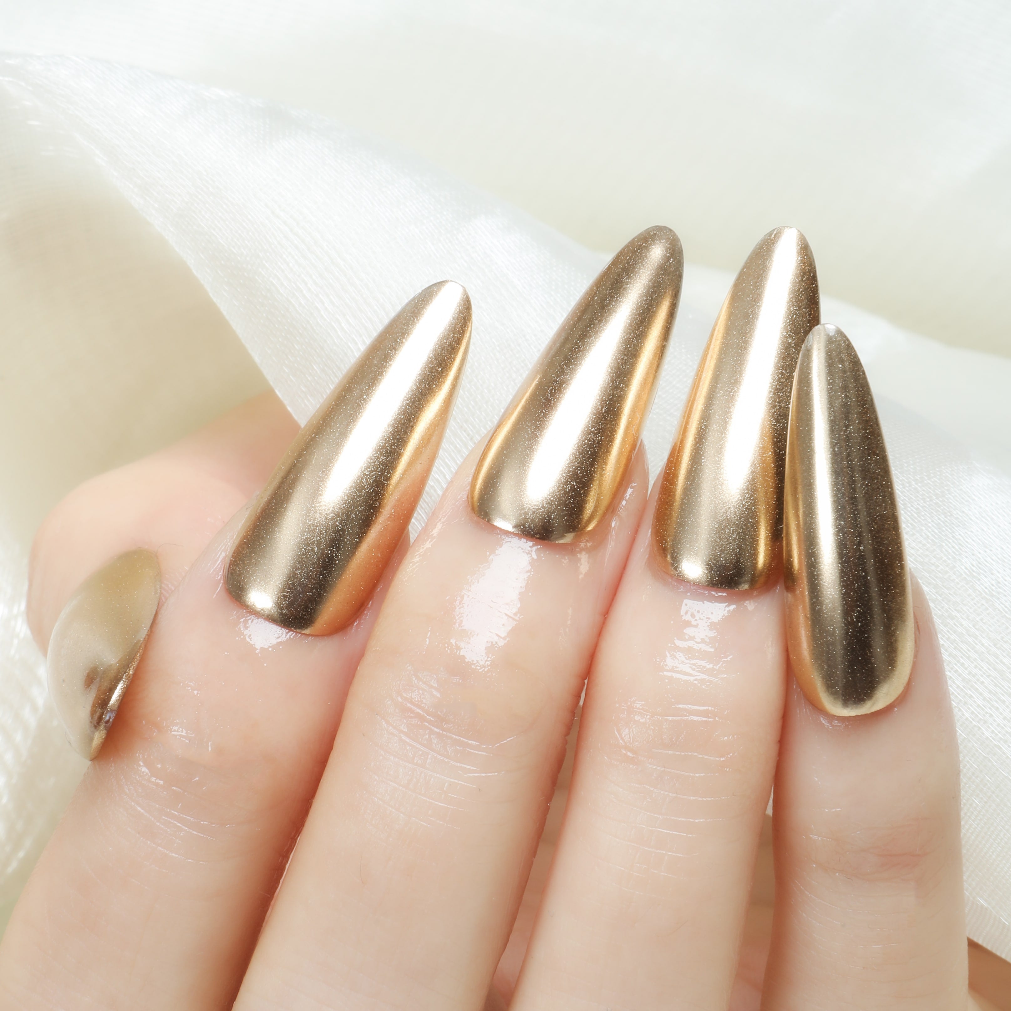 Golden Luxe Handmade Press On Nails