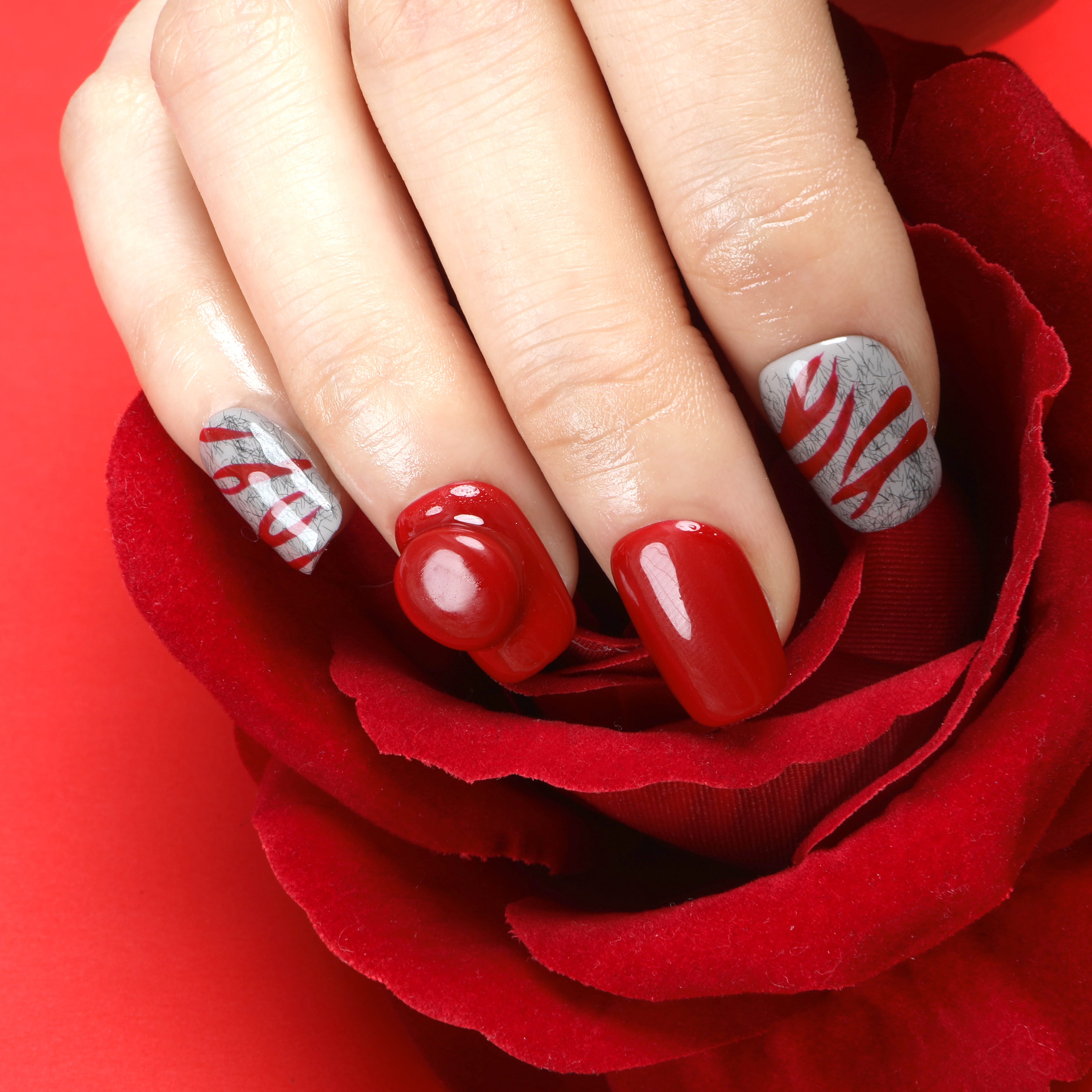 Crimson Artistry Handmade Press On Nails