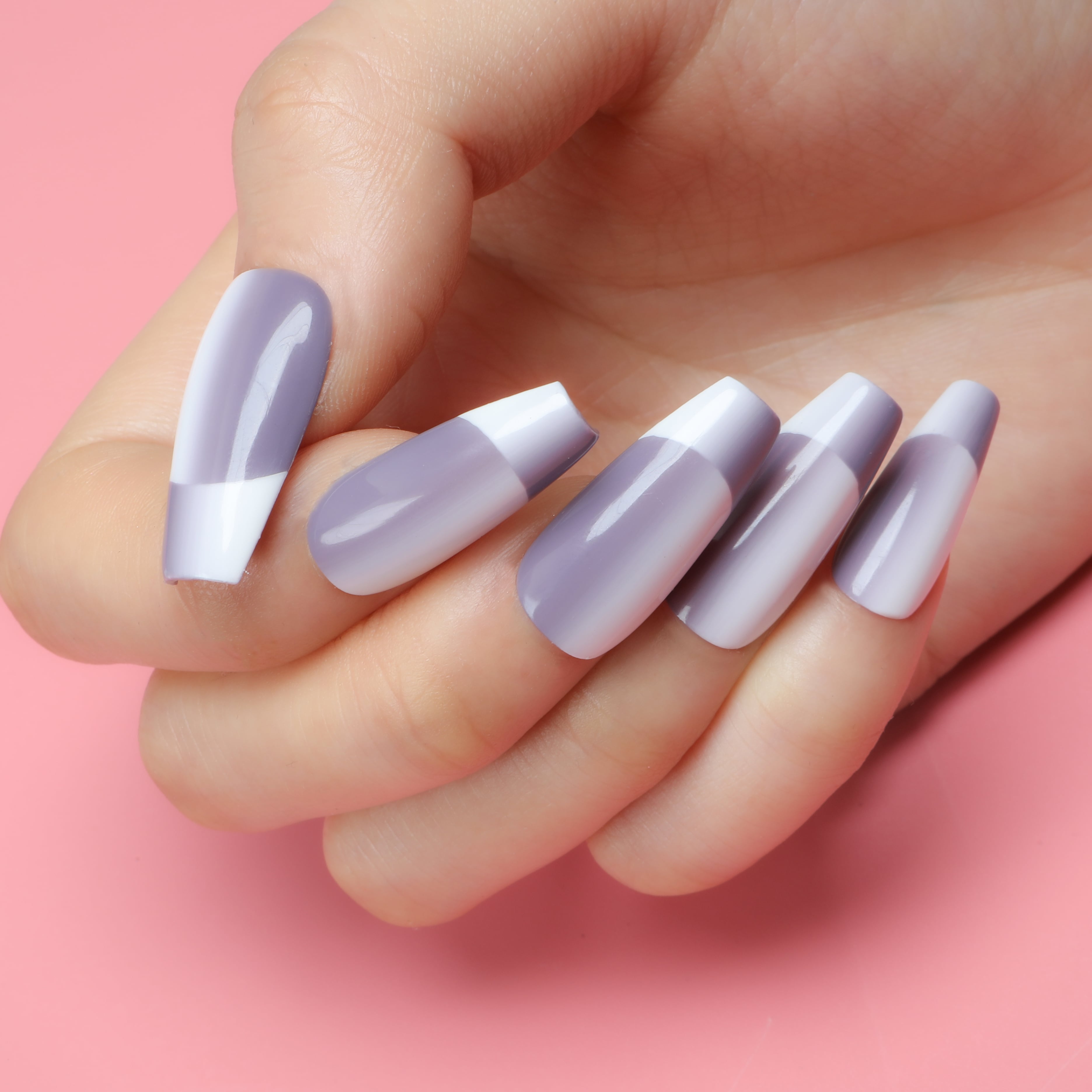 Spatial Illusion Handmade Press On Nails