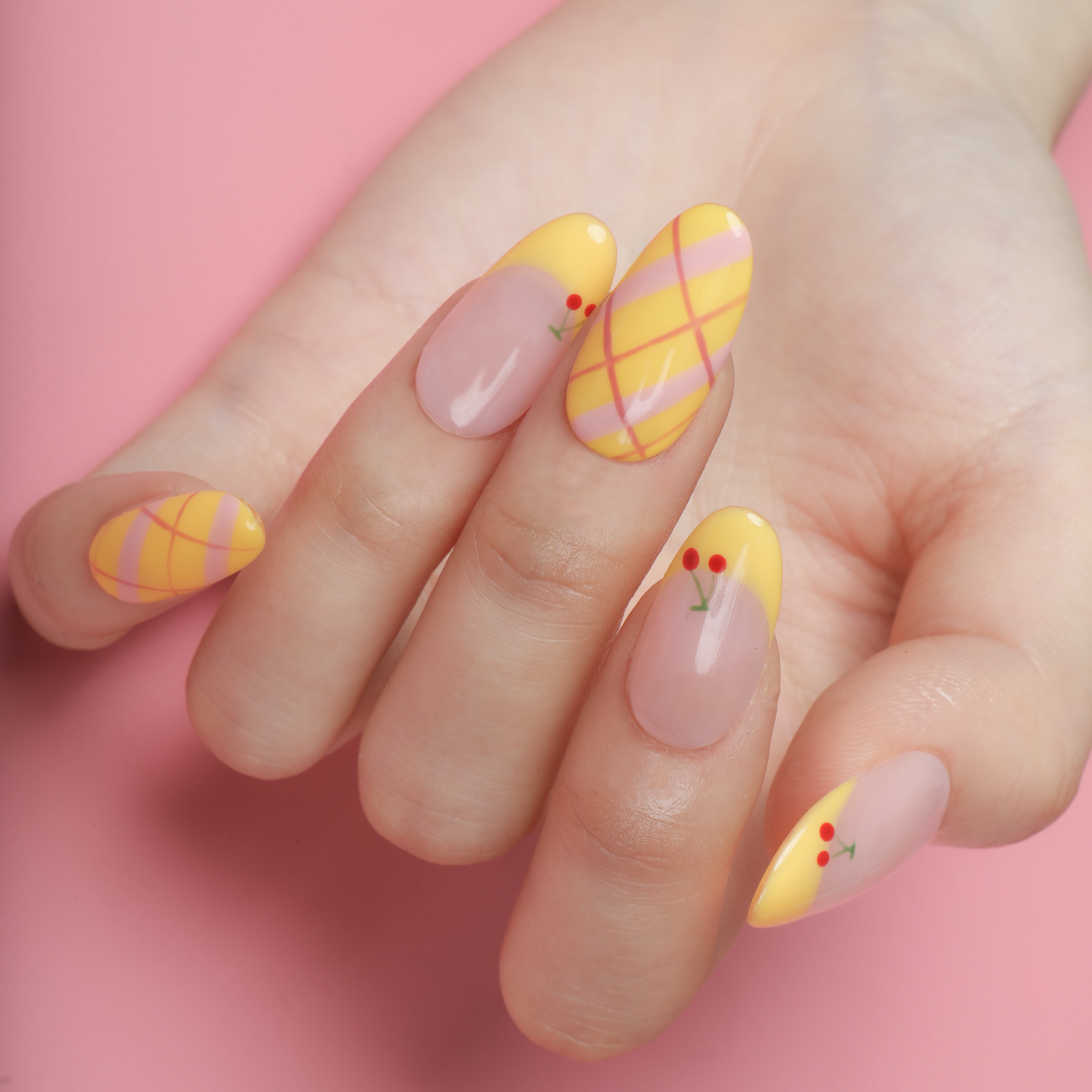 Sunshine Delight Handmade Press On Nails