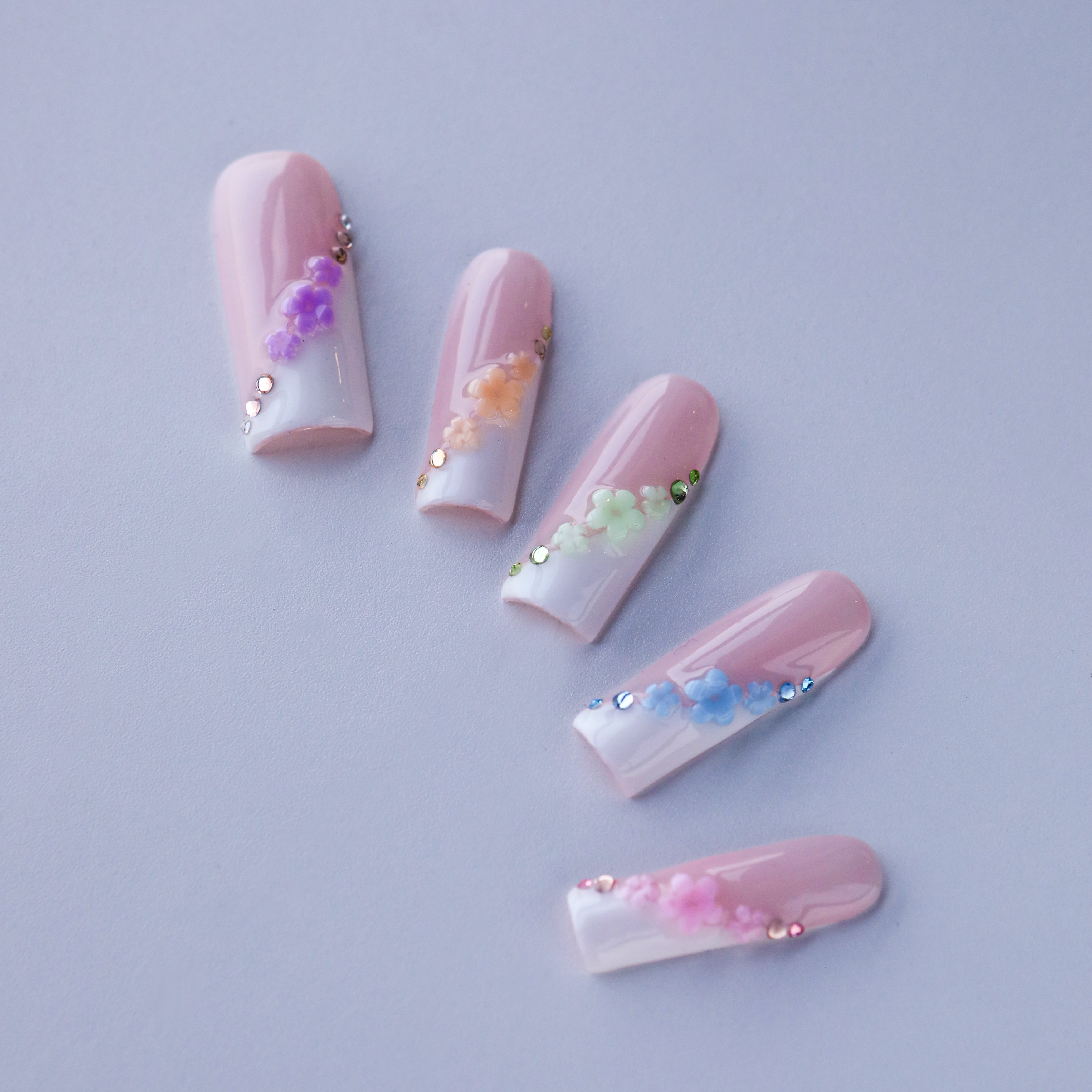 Candy Blooms Handmade Press On Nails