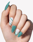 Frosted Mint Handmade Press On Nails