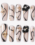 Noir Étoile Handmade Press On Nails