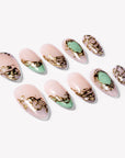Gilded Jade Handmade Press On Nails
