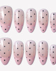 Playful Blush Handmade Press On Nails