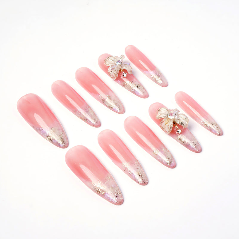 Glowy Babe Handmade Press On Nails