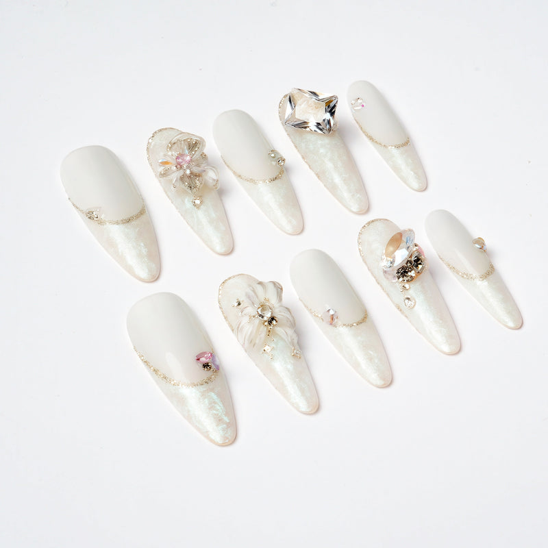 Crystal Handmade Press On Nails