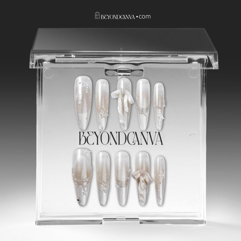 Frosted Ballet Handmade Press On Nails