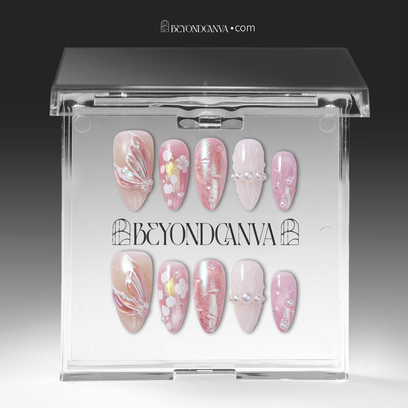 Blush Siren Handmade Press On Nails