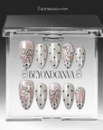 Parisian Polka Handmade Press On Nails
