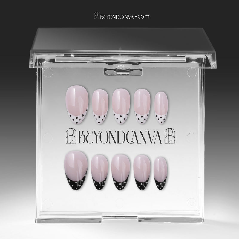 Bare Polka Handmade Press On Nails