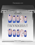 Sapphire Sovereign Handmade Press On Nails