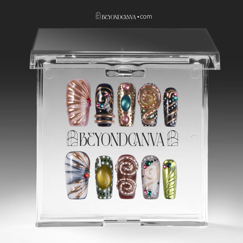 Baroque Carousel Handmade Press On Nails
