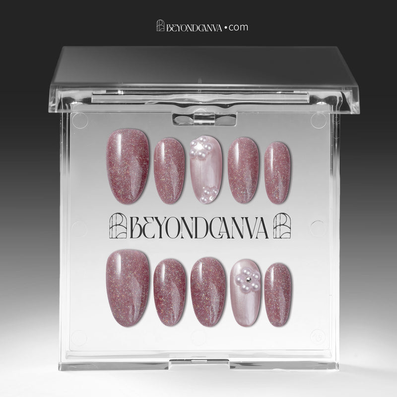 Pink Diamond Handmade Press On Nails