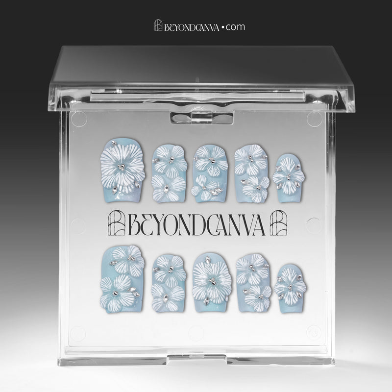 Bluebell Bloom Handmade Press On Nails