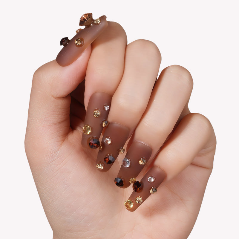 Luxurious treasure Handmade Press On Nails