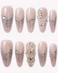 Pearl Cascade Handmade Press On Nails