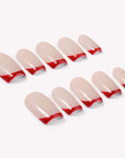 Scarlet French Handmade Press On Nails