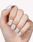 Ivory Baroque Crown Handmade Press On Nails