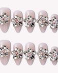Starlight Petals Handmade Press On Nails
