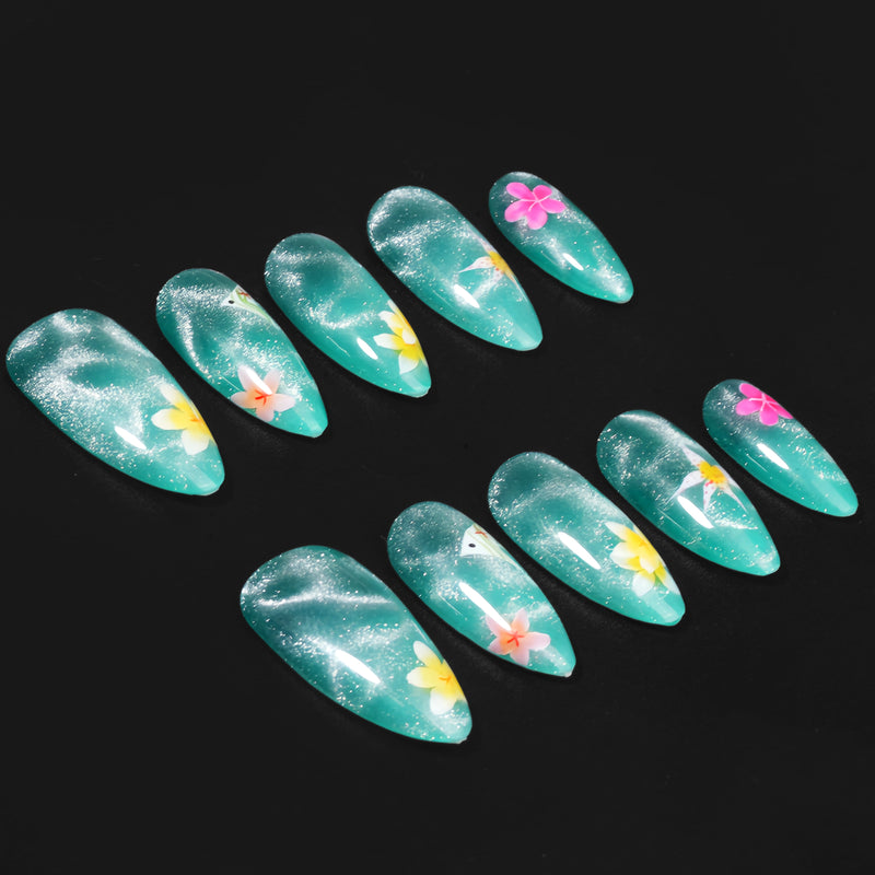 [Handcraft Trial] Island Lagoon Press On Nails