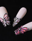 Ethereal Wings(Irregular Shaped) Handmade Press On Nails