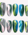 Aurora Drift Handmade Press On Nails