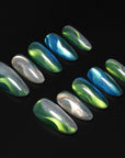 Aurora Drift Handmade Press On Nails