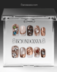 Obsidian Antique Handmade Press On Nails