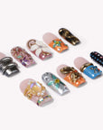 Antique Kaleidoscope Handmade Press On Nails