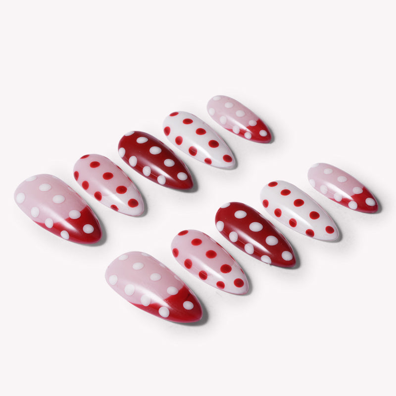 Scarlet Rhythm Handmade Press On Nails