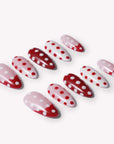 Scarlet Rhythm Handmade Press On Nails