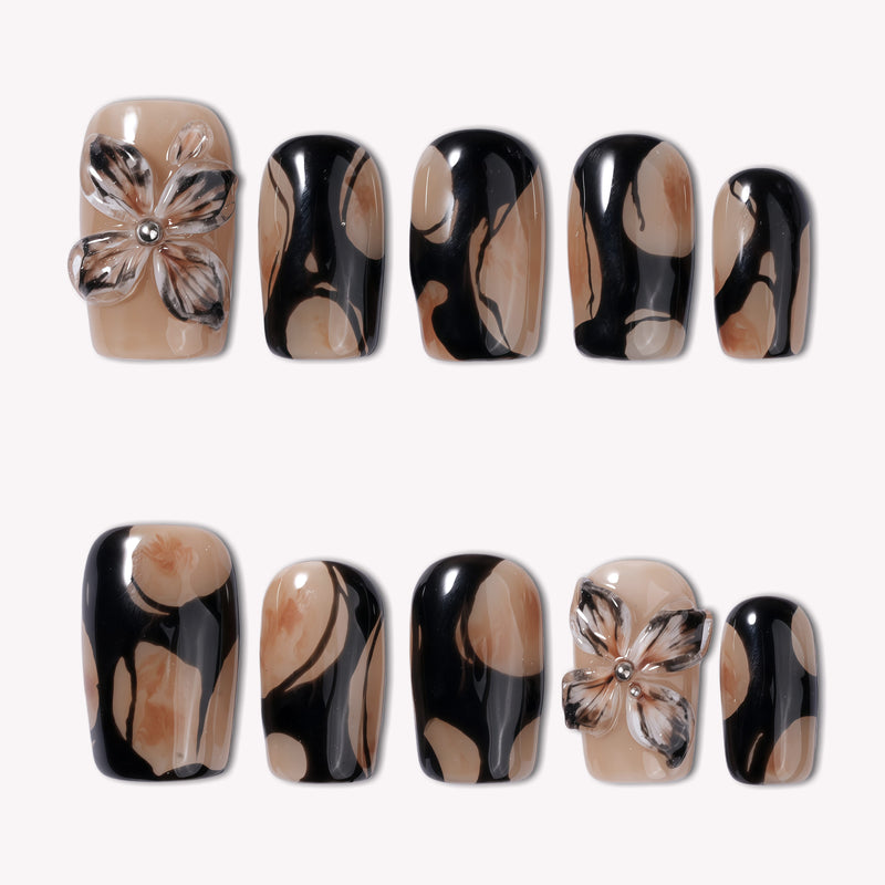 Free-growing Flowers Handmade Press On Nails