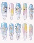 Serenity Bloom Handmade Press On Nails